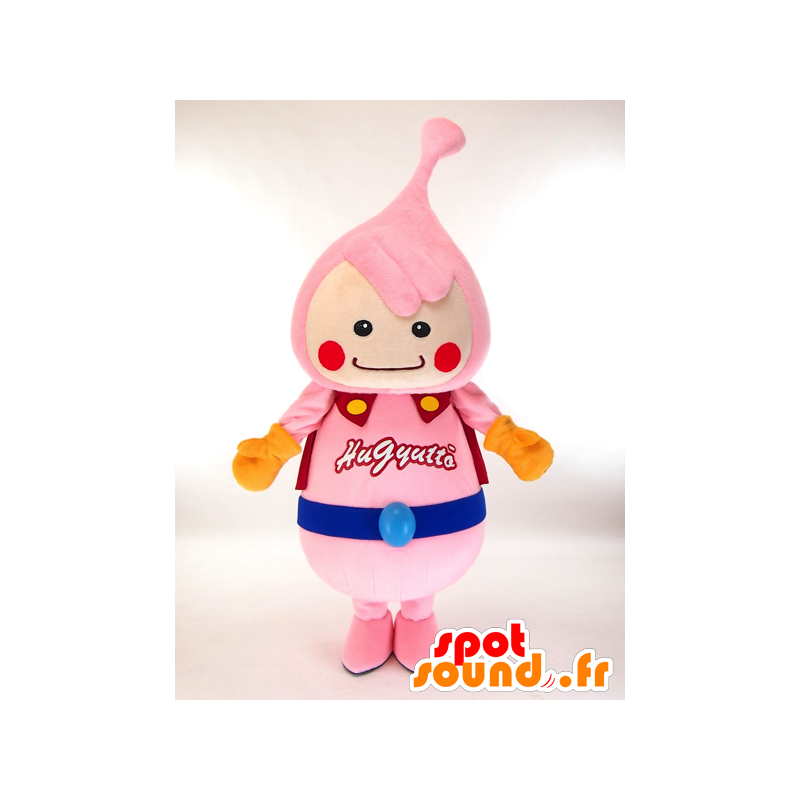 Maskot Hagyuttoman. futuristický růžové sněhuláka maskot - MASFR28271 - Yuru-Chara japonské Maskoti