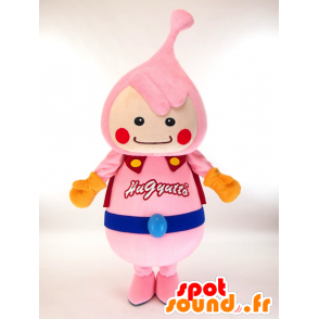 Mascotte Hagyuttoman. Futuristico rosa, il pupazzo di neve mascotte - MASFR28271 - Yuru-Chara mascotte giapponese