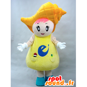 Mascotte girl with a giant shell on head - MASFR28272 - Yuru-Chara Japanese mascots