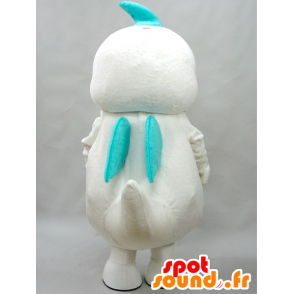 Koken kun mascot. White and blue dragon mascot - MASFR28273 - Yuru-Chara Japanese mascots