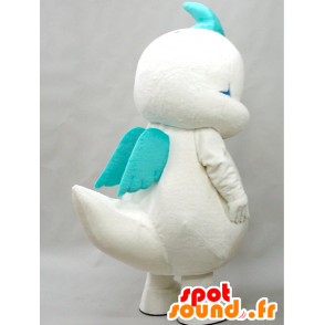 Mascot Koken kun. valkoinen ja sininen lohikäärme maskotti - MASFR28273 - Mascottes Yuru-Chara Japonaises