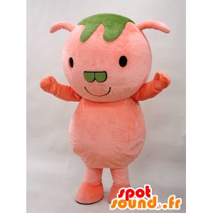 Mascota Pinton. Rosa y la mascota cerdo verde - MASFR28275 - Yuru-Chara mascotas japonesas