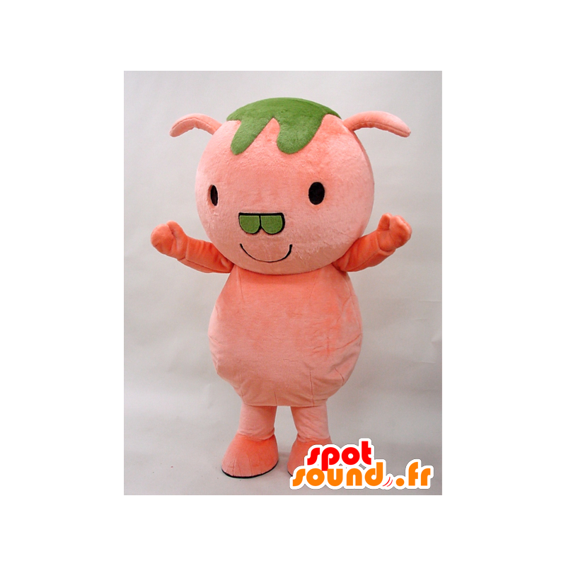 Mascota Pinton. Rosa y la mascota cerdo verde - MASFR28275 - Yuru-Chara mascotas japonesas