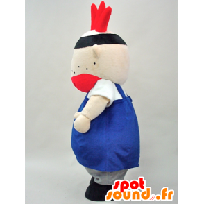 Mascotte Zio Poppo. Pollo mascotte, cuoco - MASFR28276 - Yuru-Chara mascotte giapponese