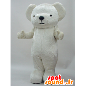 2 blancos mascotas oso de peluche, totalmente personalizable - MASFR28277 - Yuru-Chara mascotas japonesas