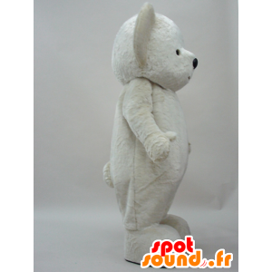 2 blancos mascotas oso de peluche, totalmente personalizable - MASFR28277 - Yuru-Chara mascotas japonesas