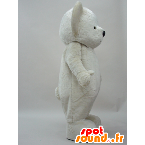 2 mascottes witte teddybeer volledig klantgerichte - MASFR28277 - Yuru-Chara Japanse Mascottes