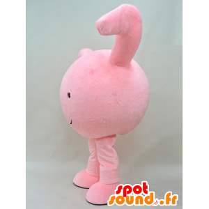 Pink mascot man, all round, with big arms - MASFR28281 - Yuru-Chara Japanese mascots