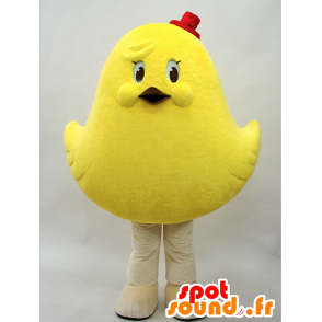 Mascotte de poussin jaune, géant et envoutant - MASFR28282 - Mascottes Yuru-Chara Japonaises