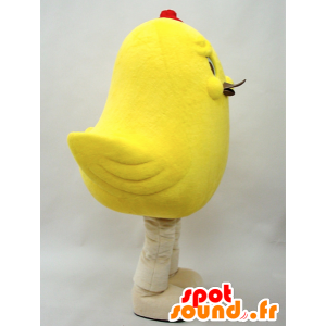 Mascotte de poussin jaune, géant et envoutant - MASFR28282 - Mascottes Yuru-Chara Japonaises