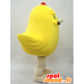 Yellow chick mascot, giant and captivating - MASFR28282 - Yuru-Chara Japanese mascots