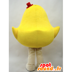Keltainen tipu maskotti, jättiläinen ja mukaansatempaava - MASFR28282 - Mascottes Yuru-Chara Japonaises