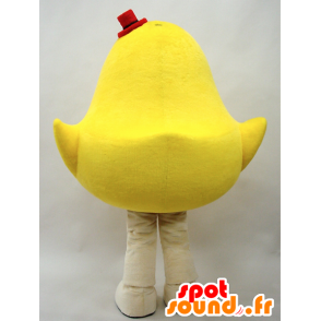 Giallo pulcino mascotte, gigante e accattivante - MASFR28282 - Yuru-Chara mascotte giapponese