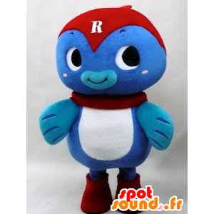 Maskottchen-Ranger. Blaue und rote Fisch-Maskottchen - MASFR28283 - Yuru-Chara japanischen Maskottchen