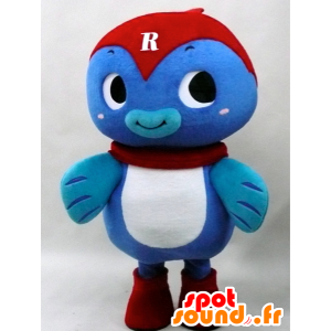 Mascot Ranger. Blue and red fish mascot - MASFR28283 - Yuru-Chara Japanese mascots