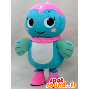 Una mascot. Blue and pink fish mascot - MASFR28284 - Yuru-Chara Japanese mascots