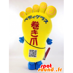 Mascot Pederin. gul fot maskot, gigantiske - MASFR28285 - Yuru-Chara japanske Mascots