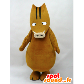 Maskottchen Uri Bow. Brown Wildschwein Maskottchen - MASFR28286 - Yuru-Chara japanischen Maskottchen