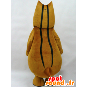 Mascotte de Uri Bow. Mascotte de sanglier marron - MASFR28286 - Mascottes Yuru-Chara Japonaises