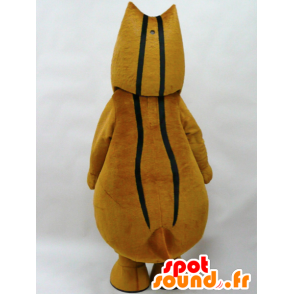 Mascot Uri Bow. Marrón mascota de jabalí - MASFR28286 - Yuru-Chara mascotas japonesas