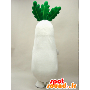 Mascotte de Hinata-chan. Mascotte de radis, de navet, de légume - MASFR28288 - Mascottes Yuru-Chara Japonaises