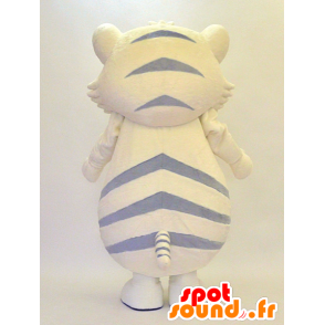 Mascotte de tigre jaune et gris, géant et mignon - MASFR28296 - Mascottes Yuru-Chara Japonaises