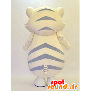 Mascote do tigre amarelo e cinza, gigante e bonito - MASFR28296 - Yuru-Chara Mascotes japoneses