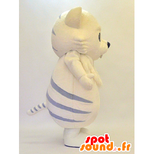 Mascot yellow and gray tiger, giant cute - MASFR28296 - Yuru-Chara Japanese mascots