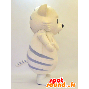 Mascot žluté a šedá tygr, obří a šikovný - MASFR28296 - Yuru-Chara japonské Maskoti