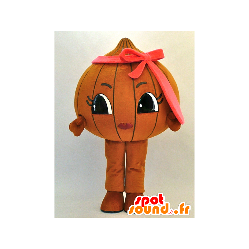 Mizutama-chan Maskottchen. Mascotte riesigen braune Zwiebel - MASFR28298 - Yuru-Chara japanischen Maskottchen