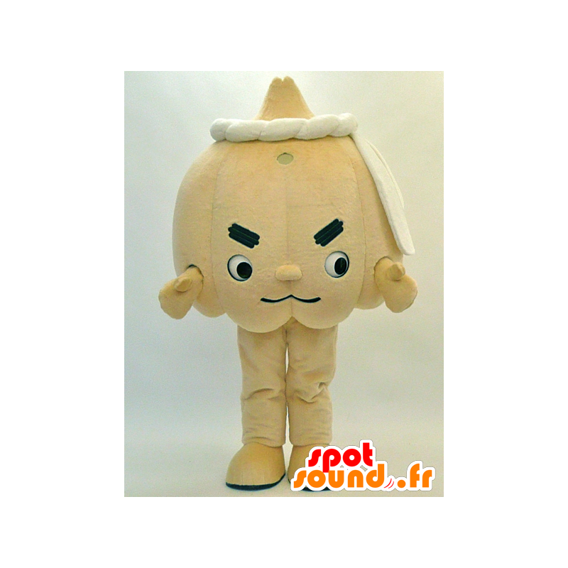 Maskot Ogunin. béžová cibule Mascot - MASFR28299 - Yuru-Chara japonské Maskoti