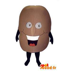 Brun kartoffel maskot. Kartoffel kostume - Spotsound maskot