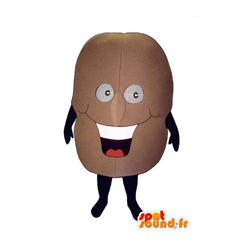 Maçã mascote terra marrom. Costume de batata - MASFR007186 - Mascot vegetal
