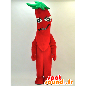 Mascotte de Togarashi Monjiro. Mascotte de piment rouge et vert - MASFR28300 - Mascottes Yuru-Chara Japonaises