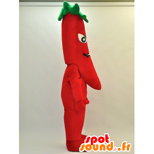 Mascot Togarashi monjiro. Red and green chilli mascot - MASFR28300 - Yuru-Chara Japanese mascots