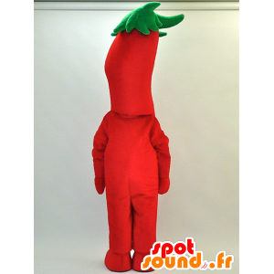 Mascotte Togarashi monjiro. Rosso e verde peperoncino mascotte - MASFR28300 - Yuru-Chara mascotte giapponese