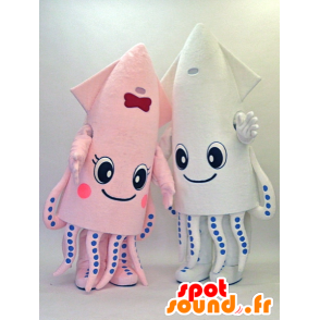 Mascots Ken-chan and Saki-chan. 2 mascots octopus - MASFR28302 - Yuru-Chara Japanese mascots