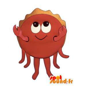 Mascot red crab, smiling - MASFR007187 - Mascots crab
