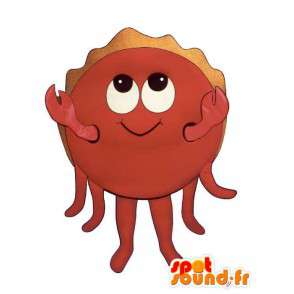 Mascote caranguejo vermelho, sorrindo - MASFR007187 - mascotes Crab