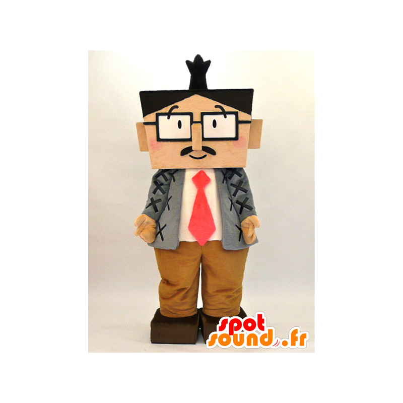 Beppu Santaro mascot. Square man mascot costume - MASFR28303 - Yuru-Chara Japanese mascots