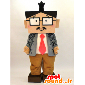 Beppu Santaro mascot. Square man mascot costume - MASFR28303 - Yuru-Chara Japanese mascots