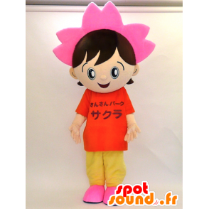 2 mascottes d'enfants, un garçon et une fille - MASFR28304 - Mascottes Yuru-Chara Japonaises