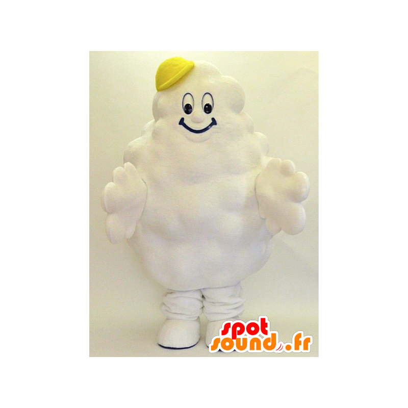 Mascotte de gros nuage blanc, souriant - MASFR28305 - Mascottes Yuru-Chara Japonaises