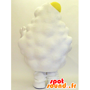 Mascotte große weiße Wolke, lächelnd - MASFR28305 - Yuru-Chara japanischen Maskottchen