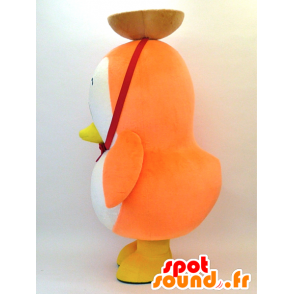 Mascota KamanoSuke. Anaranjado y blanco pingüino mascota - MASFR28306 - Yuru-Chara mascotas japonesas