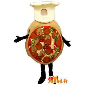 Obří pizza maskot - MASFR007189 - pizza Maskoti