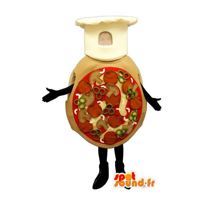 Kæmpe pizza maskot - Spotsound maskot kostume