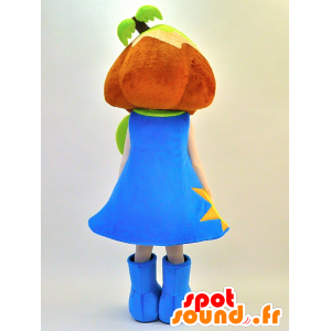 Mascot Mishichan. jente maskot med sol - MASFR28311 - Yuru-Chara japanske Mascots