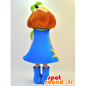 Mascotte Mishichan. Mascotte ragazza con il sole - MASFR28311 - Yuru-Chara mascotte giapponese