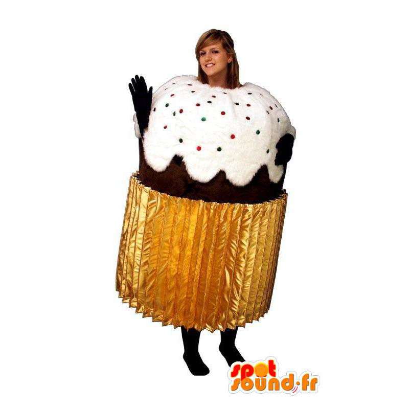 Mascote do muffin gigante. bolo copo traje - MASFR007190 - mascotes pastelaria